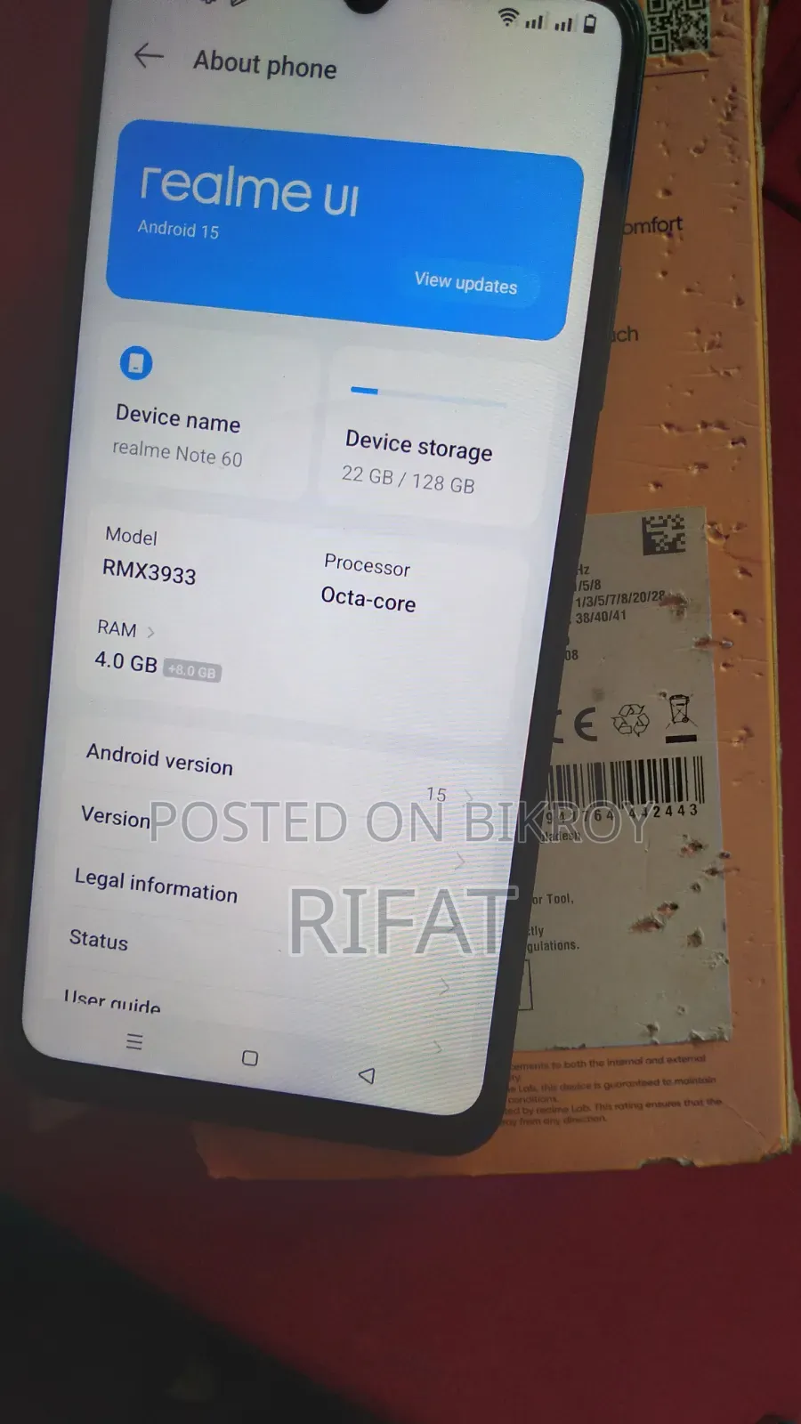 Realme Note 60 128 GB Black
