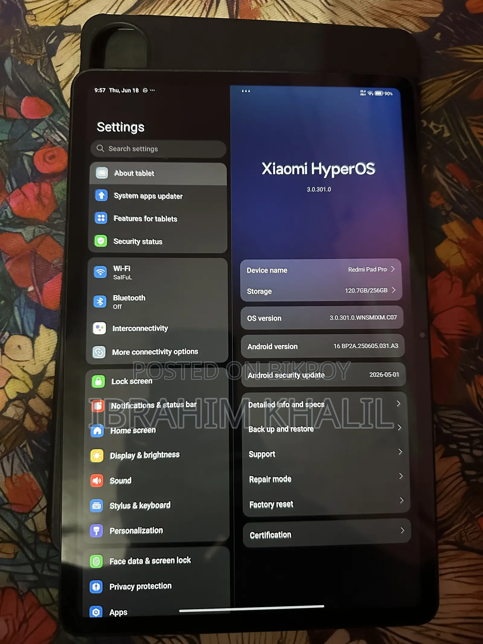 Xiaomi Redmi Pad Pro 256 GB Black