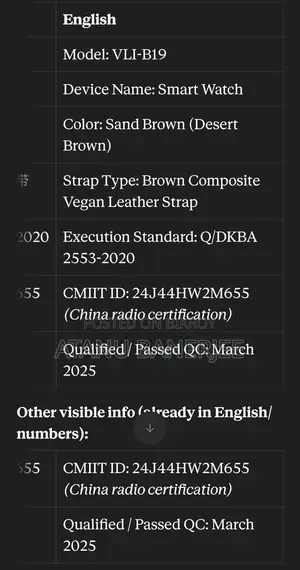 Huawei Gt 5 Smart Watch