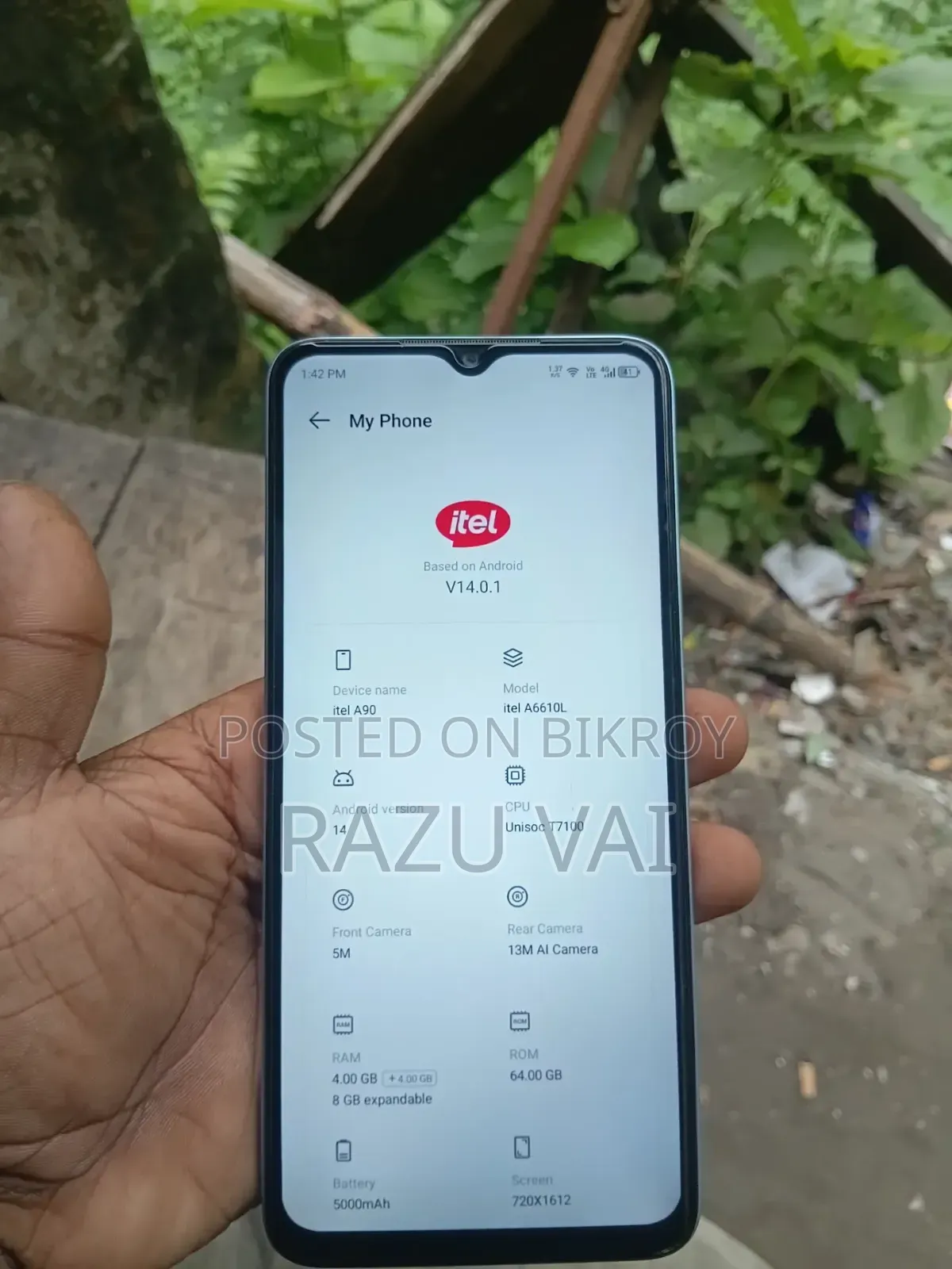 Itel A90 64 GB Blue
