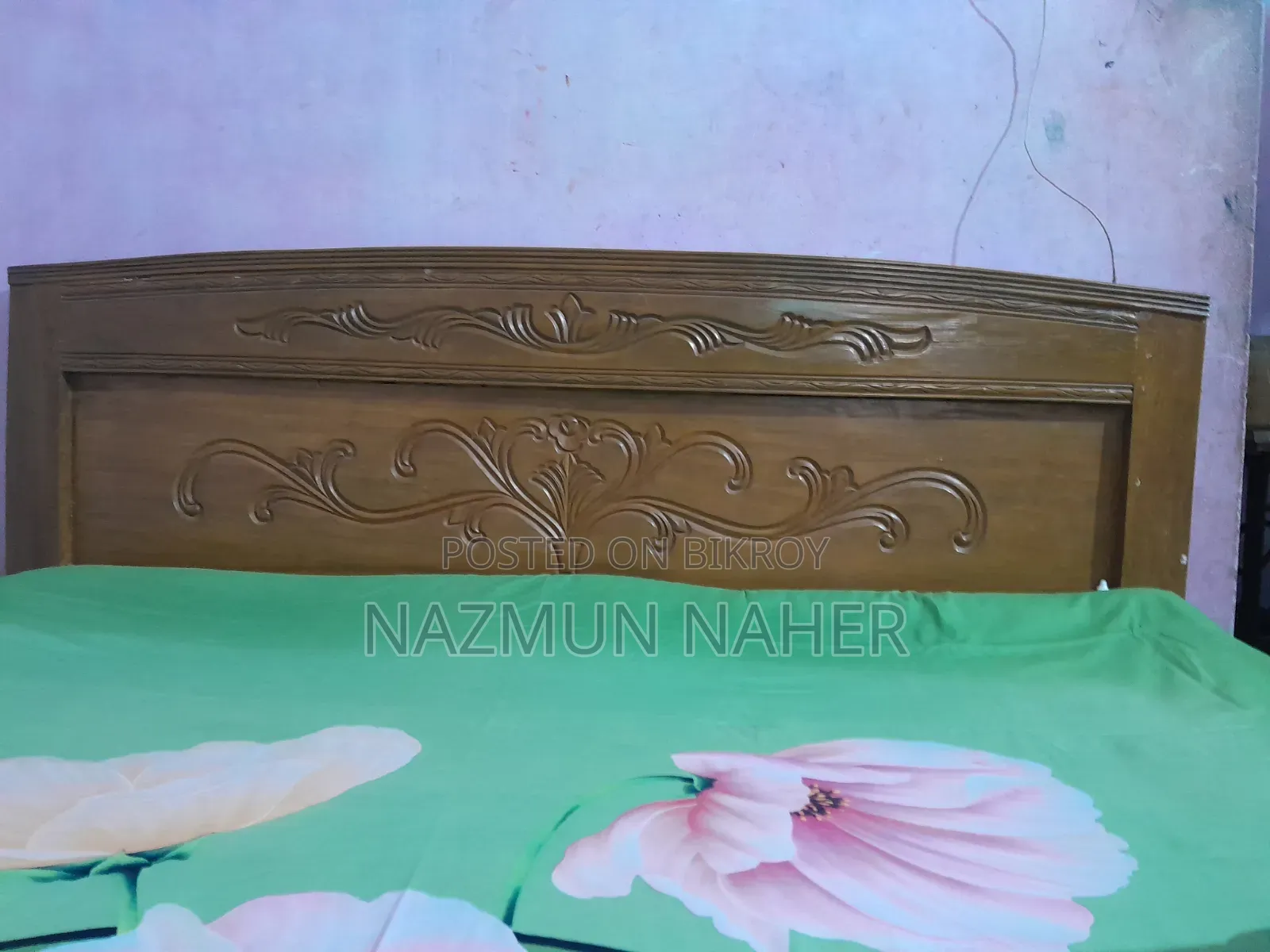 সেগুন কাঠের পুরাতন খাট