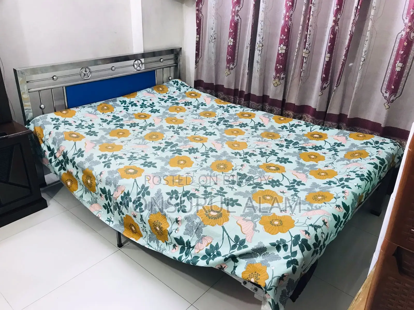 5x7 Ft Stainless Steel Bed