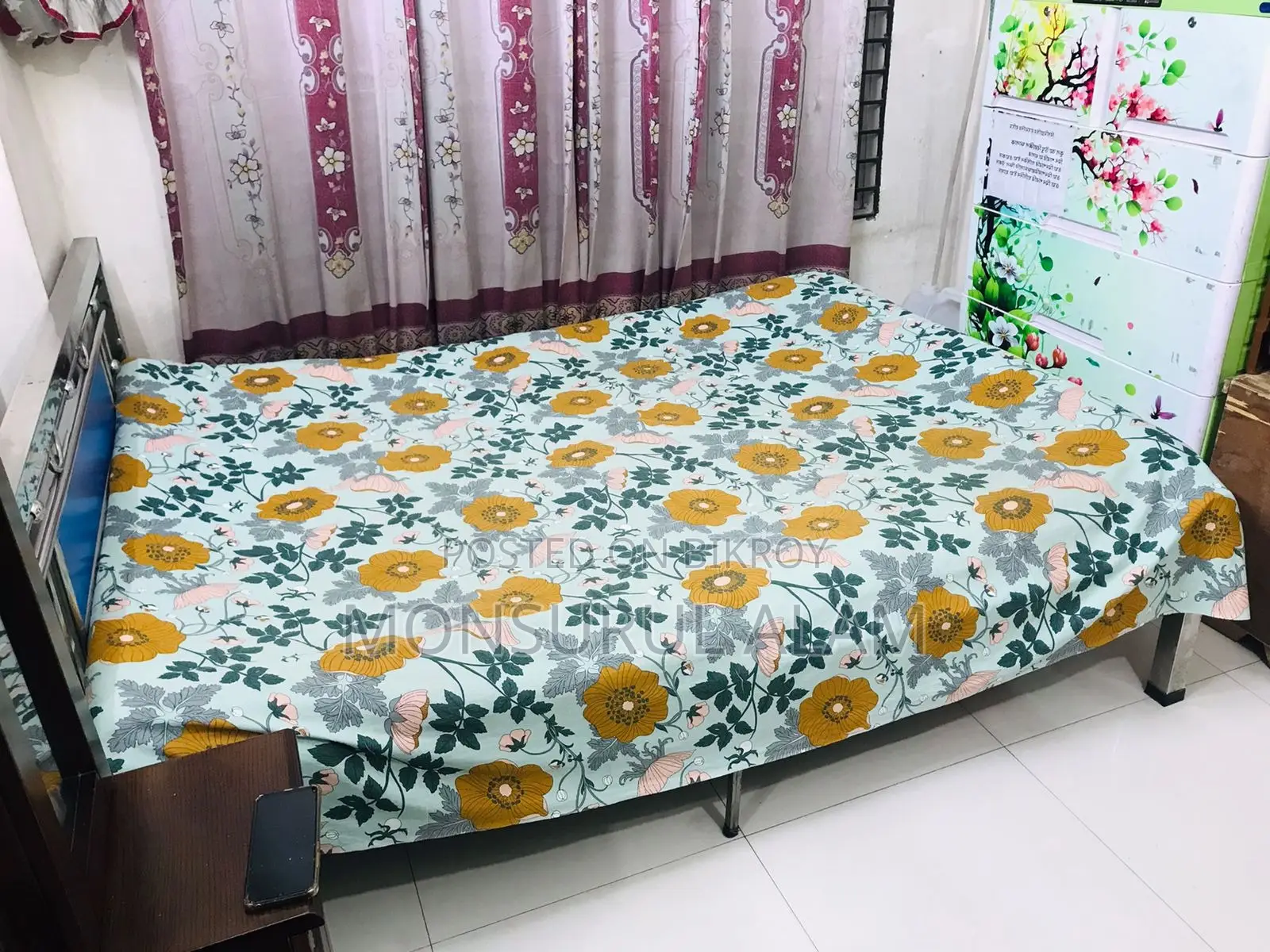 5x7 Ft Stainless Steel Bed