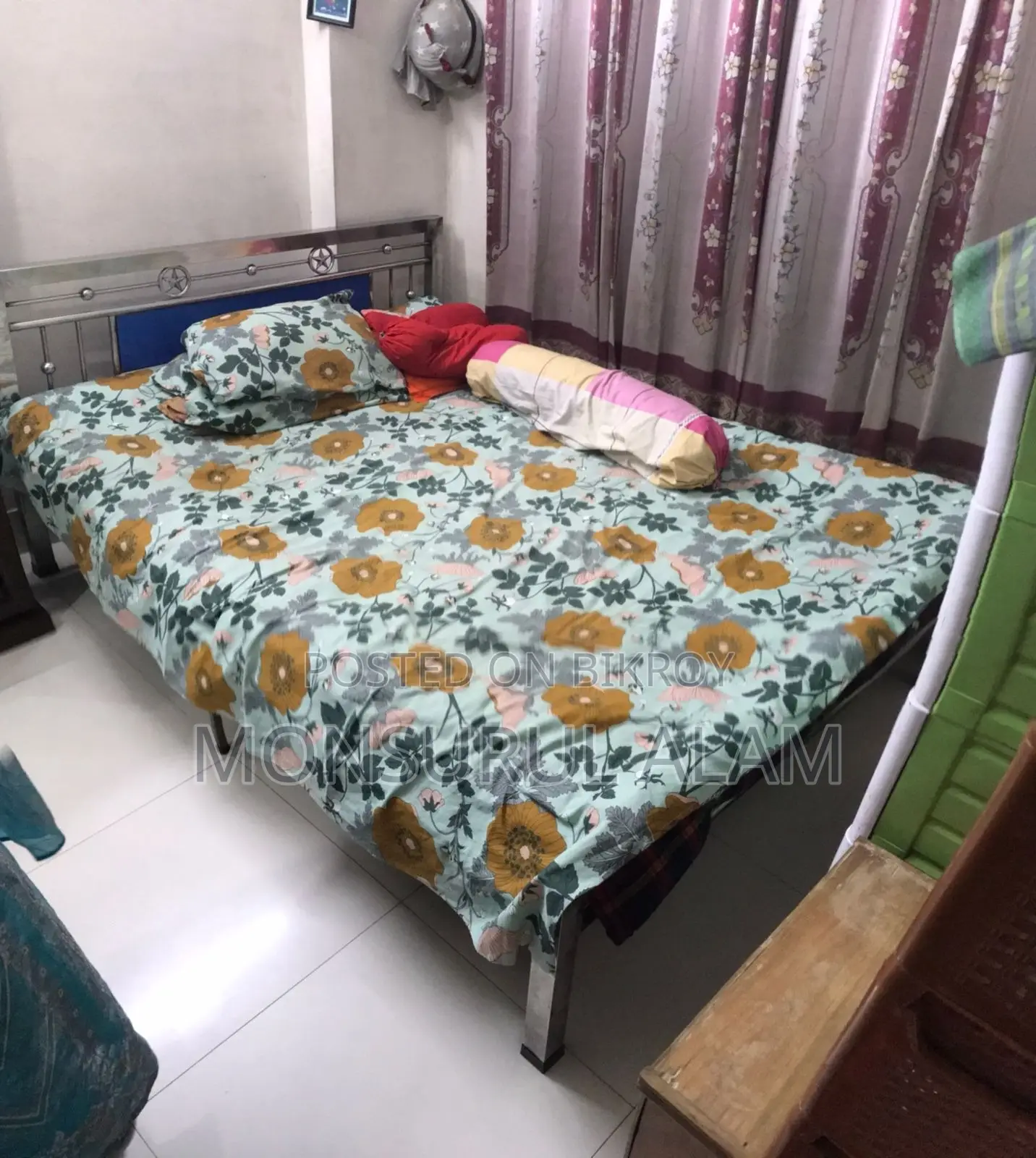5x7 Ft Stainless Steel Bed
