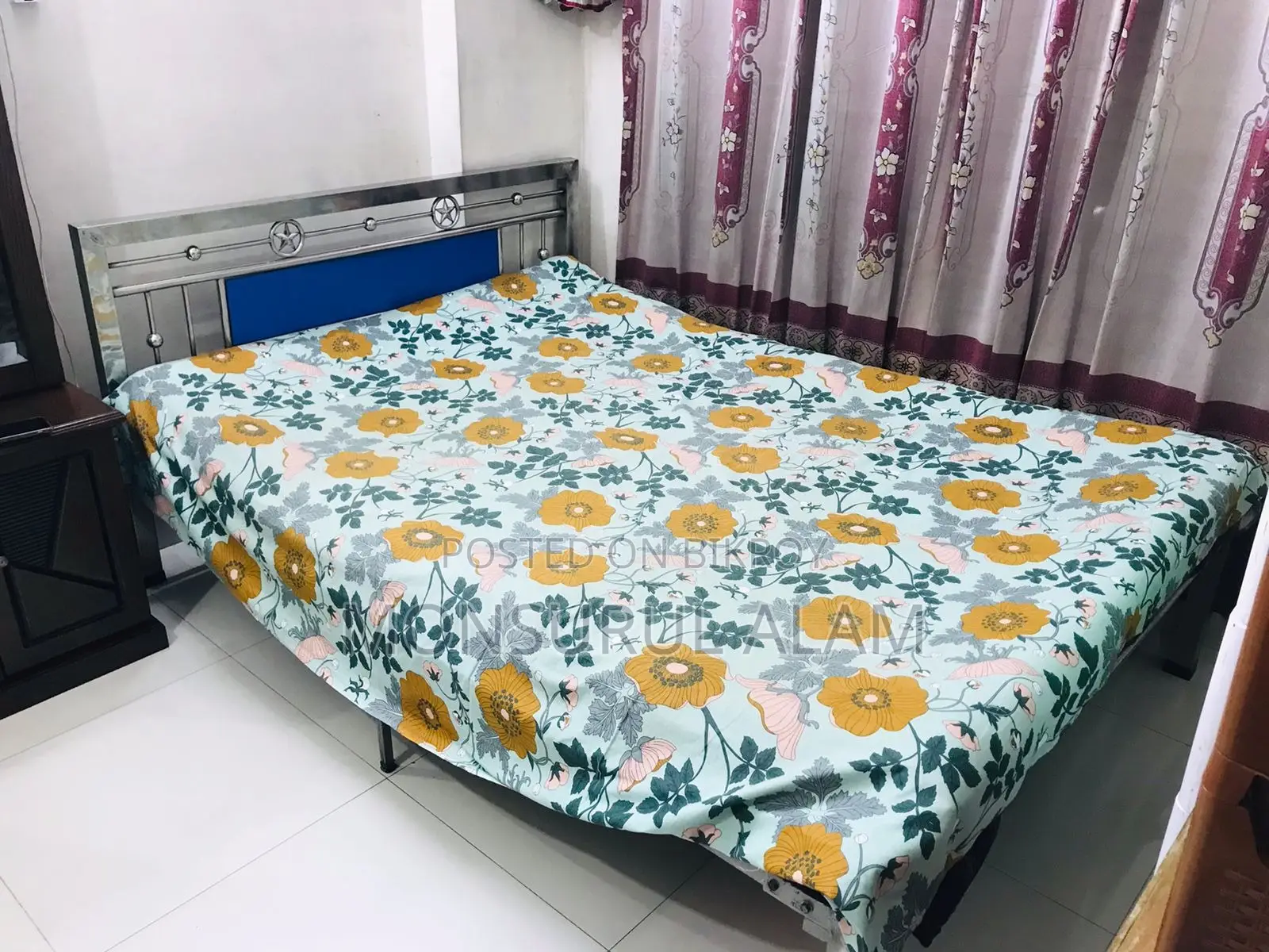 5x7 Ft Stainless Steel Bed