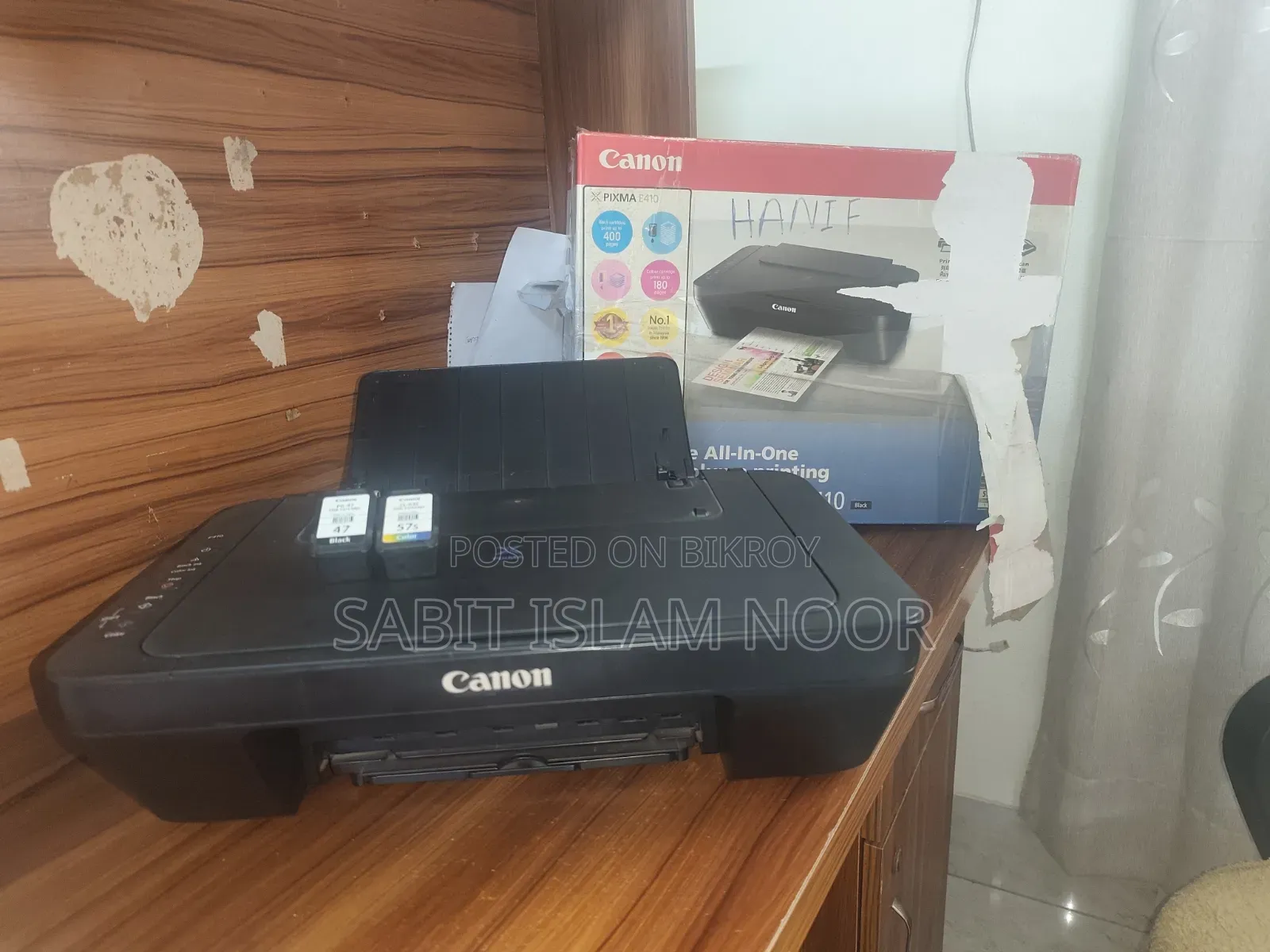 Canon Pixma E410 All-in-One Printer (Print + Scan + Copy)
