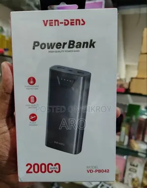 Ven-Dens 10000mAh Power Bank Vd-Pb041 Fast Charging Portable