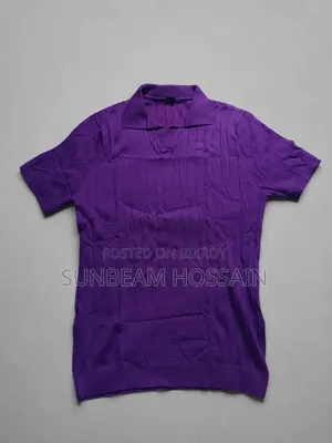 Purple Knit Polo