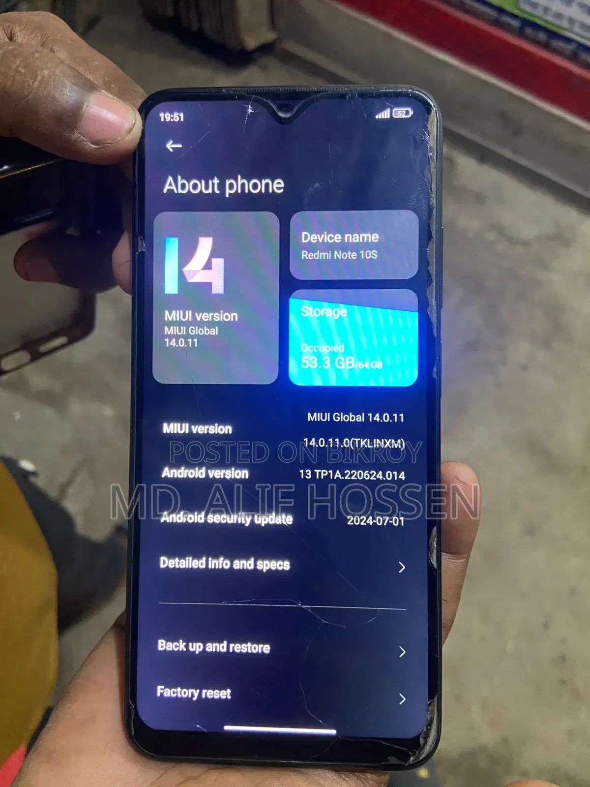 Xiaomi Redmi Note 10S 64 GB Black