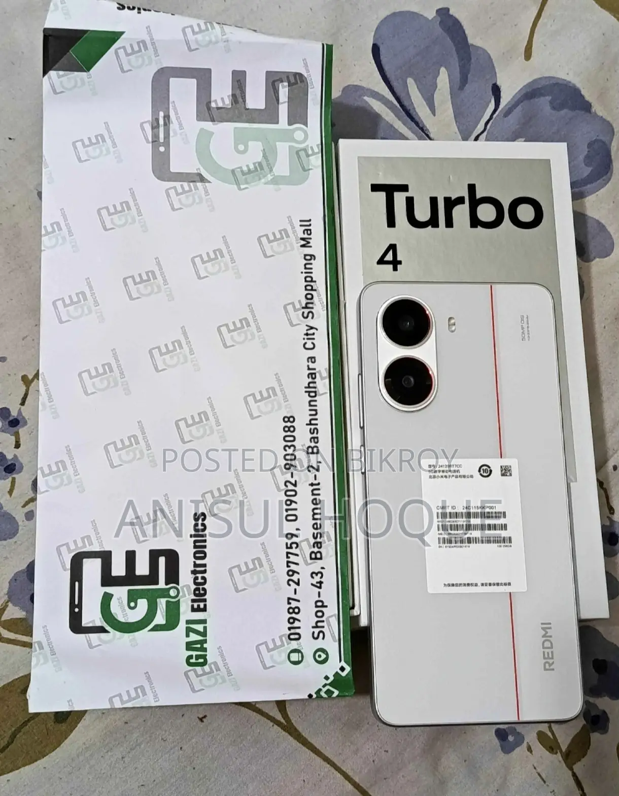 Xiaomi Redmi Turbo 4 256 GB White