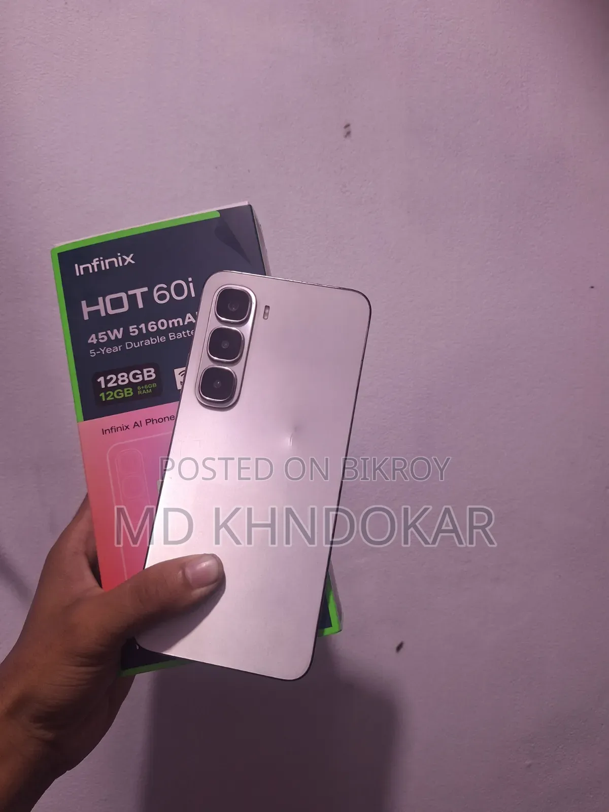 Infinix Hot 60i 128 GB White