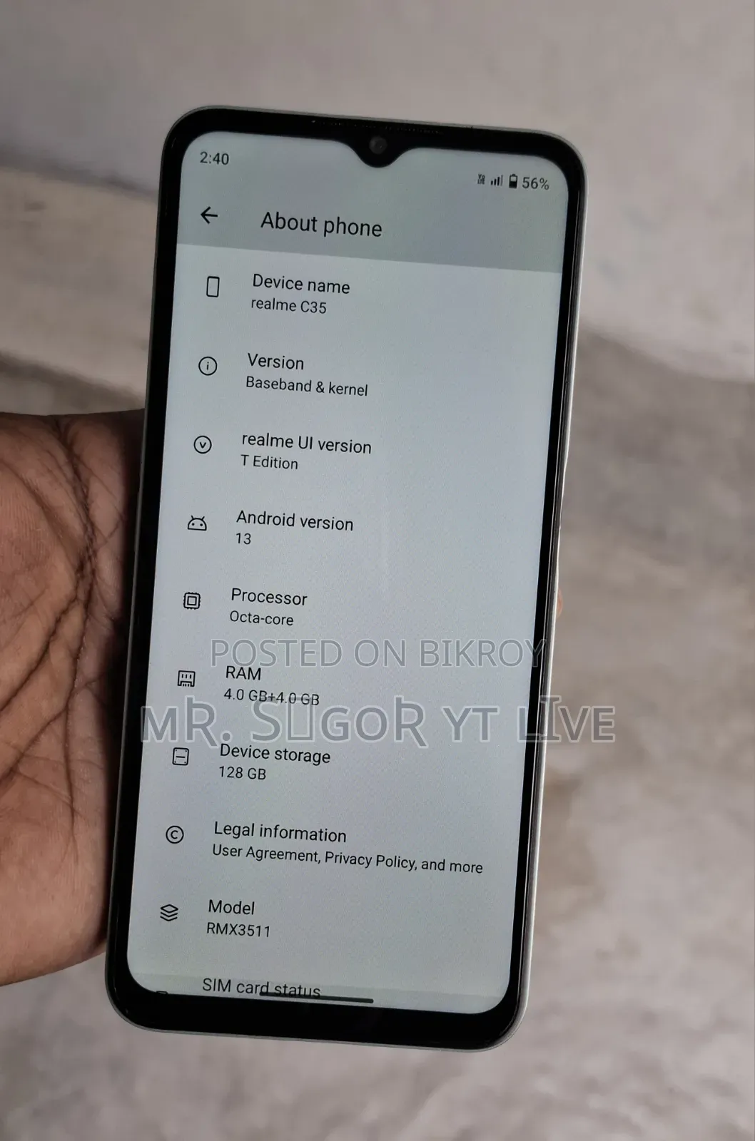 Realme C35 128 GB White