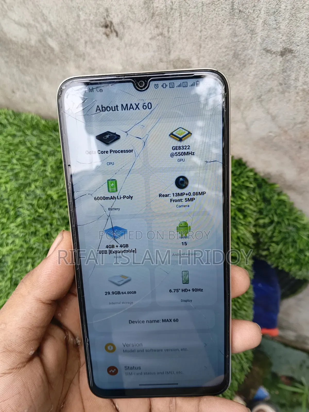 Symphony Max 60 64 GB Gray