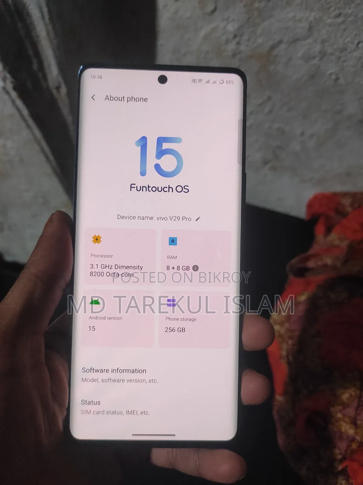 Vivo V29 5G 256 GB Purple