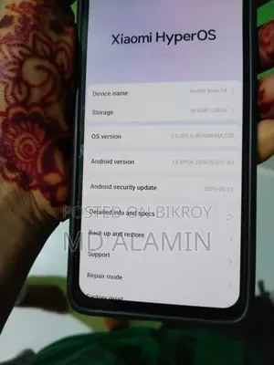 Xiaomi Redmi Note 14 4G 128 GB Black
