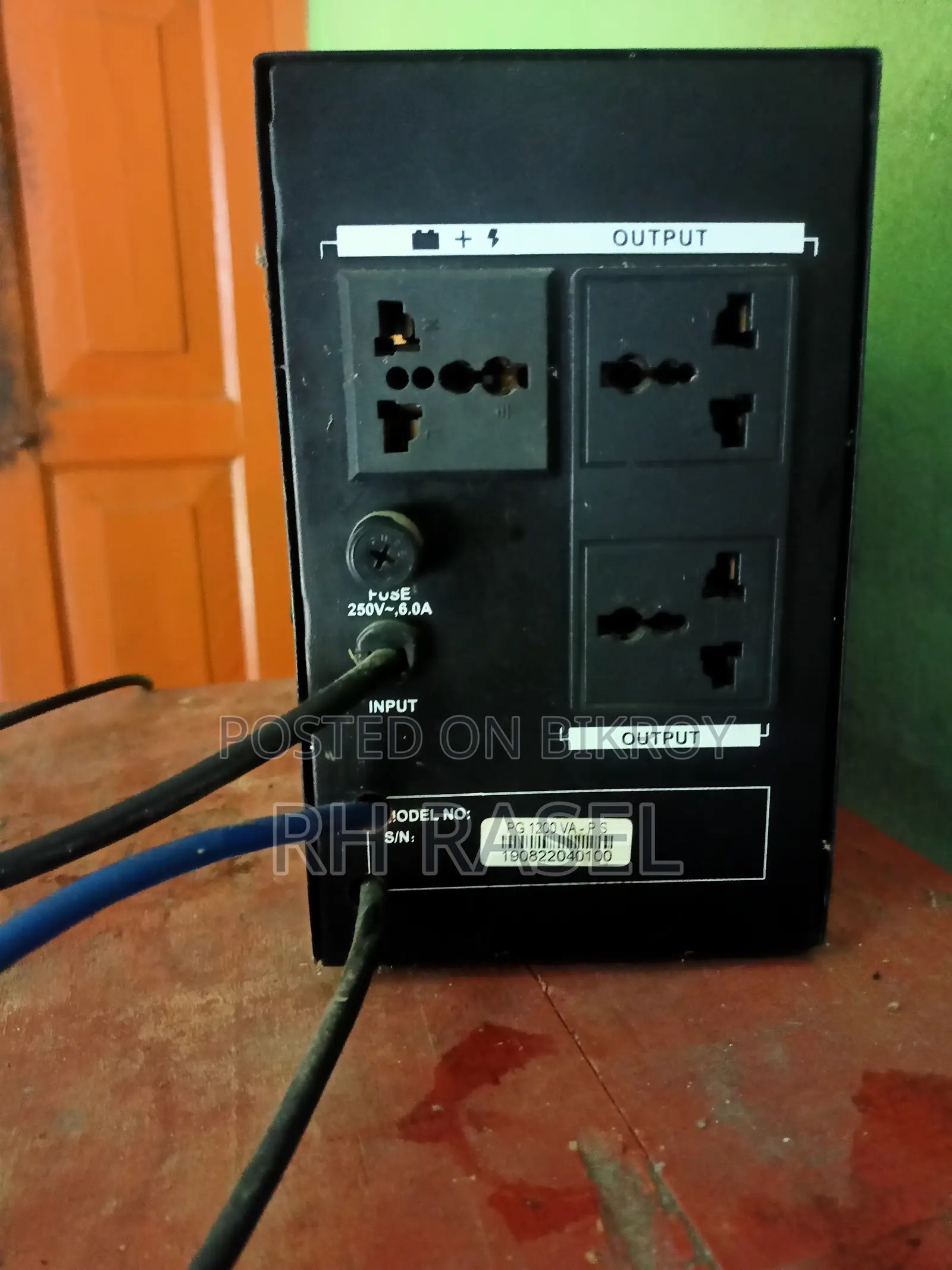 Power Guard 1200VA PS Offline UPS (Metal Body) With External Cable