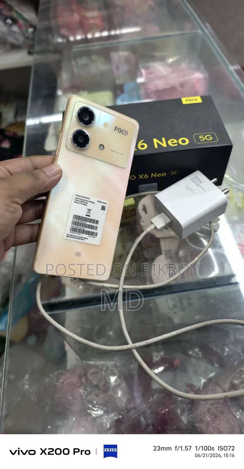 Xiaomi Poco X6 256 GB Gold