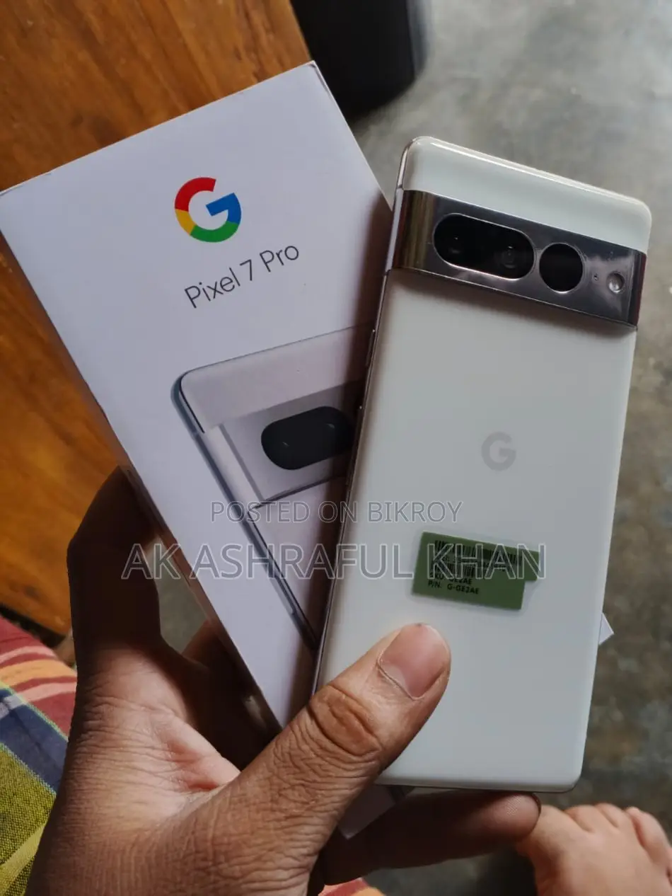নতুন গুগল পিক্সেল ৭ প্রো ১২৮ জিবি হোয়াইট