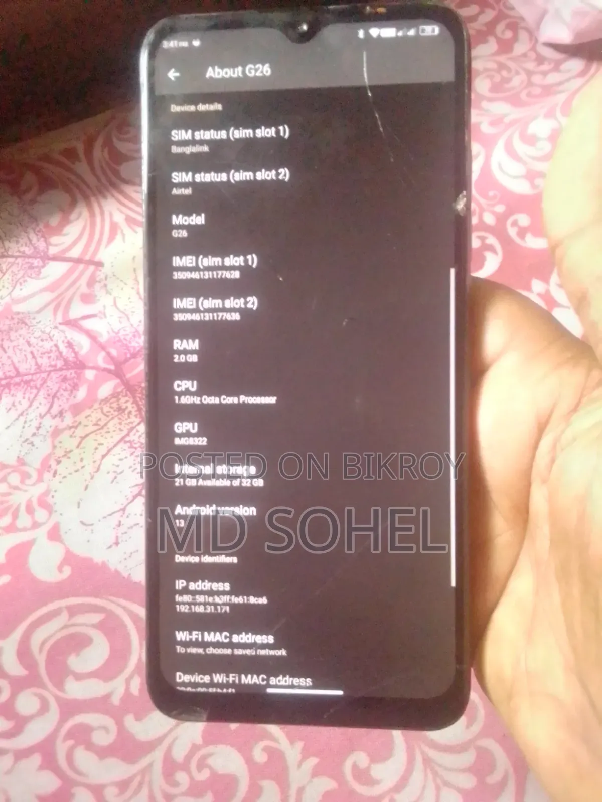 Symphony G26 32 GB Black
