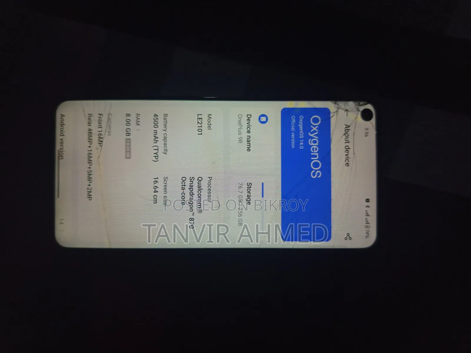 OnePlus 9R 256 GB Blue