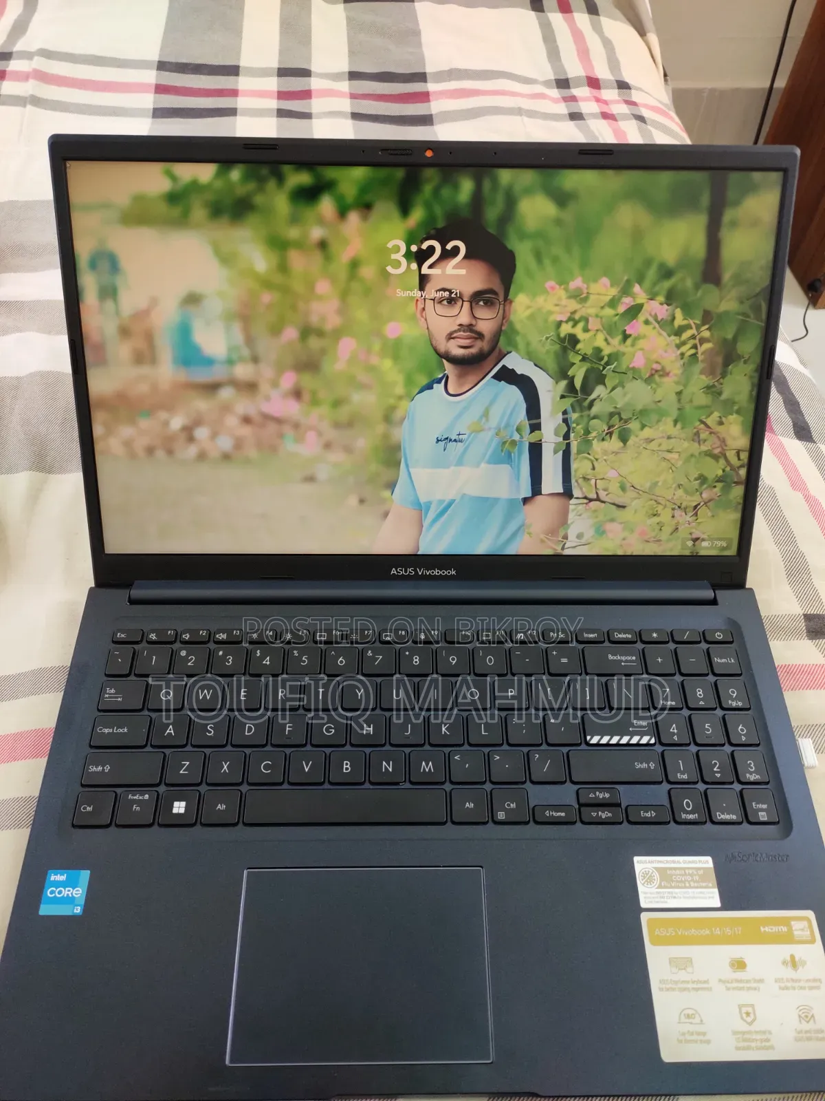 Laptop Asus Vivobook 16 8GB Intel Core I3 SSD 512GB