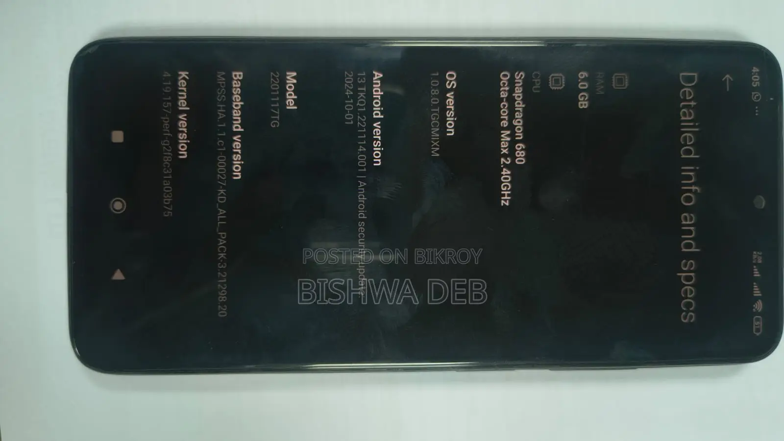 Xiaomi Redmi Note 11 128 GB Black