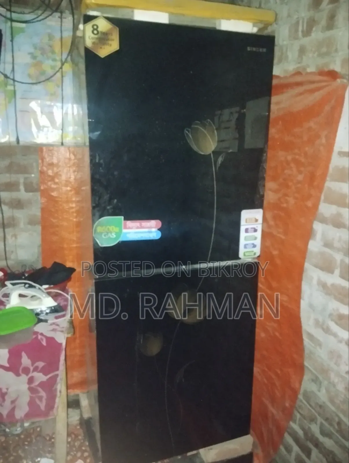 Singer Brand Refrigerator 18 Cubic Feet, Double Door, Top Freezer, Bottom Normal