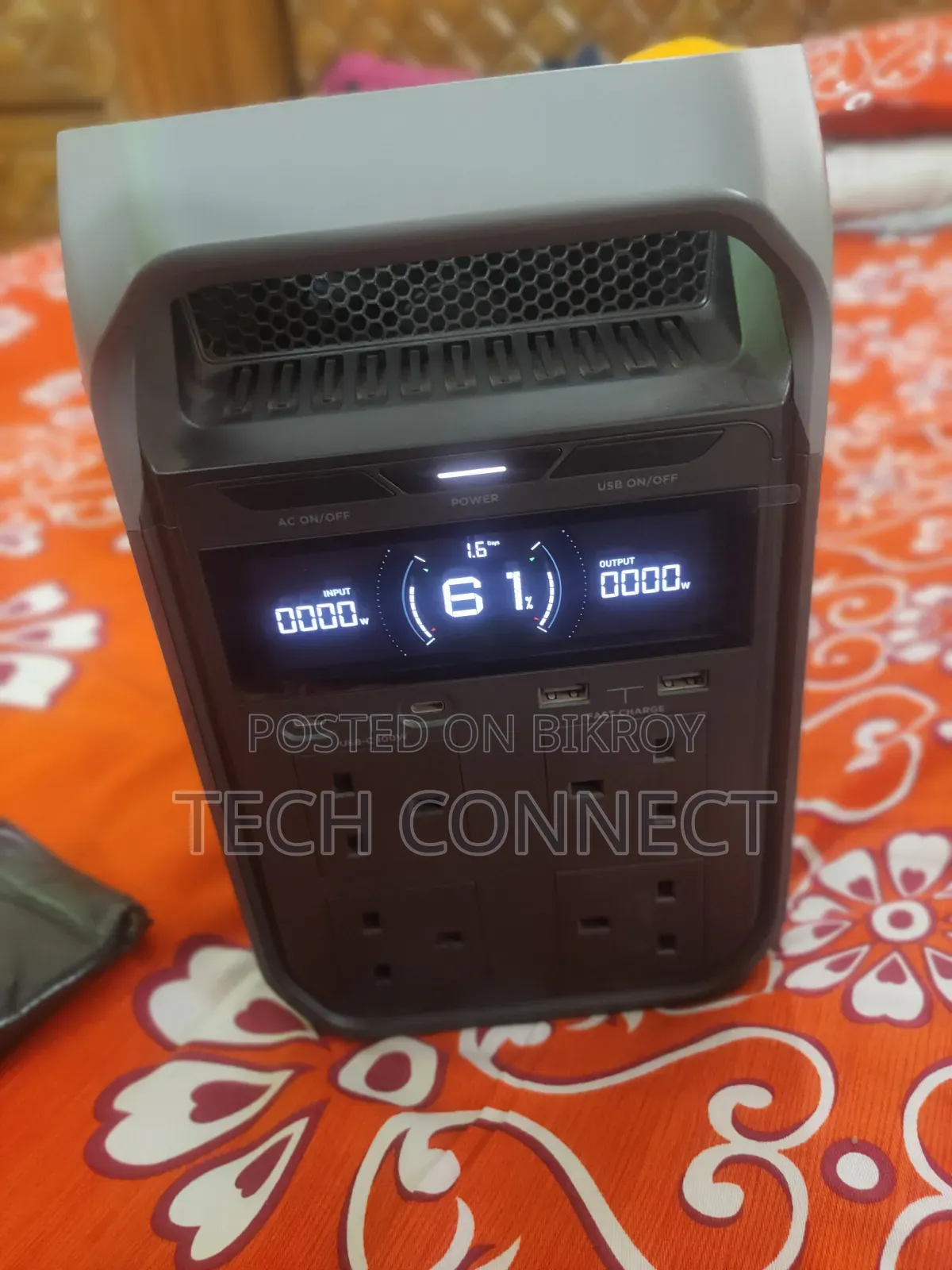 EcoFlow DELTA 3 Pure Sine Wave Hybrid Portable Power Station