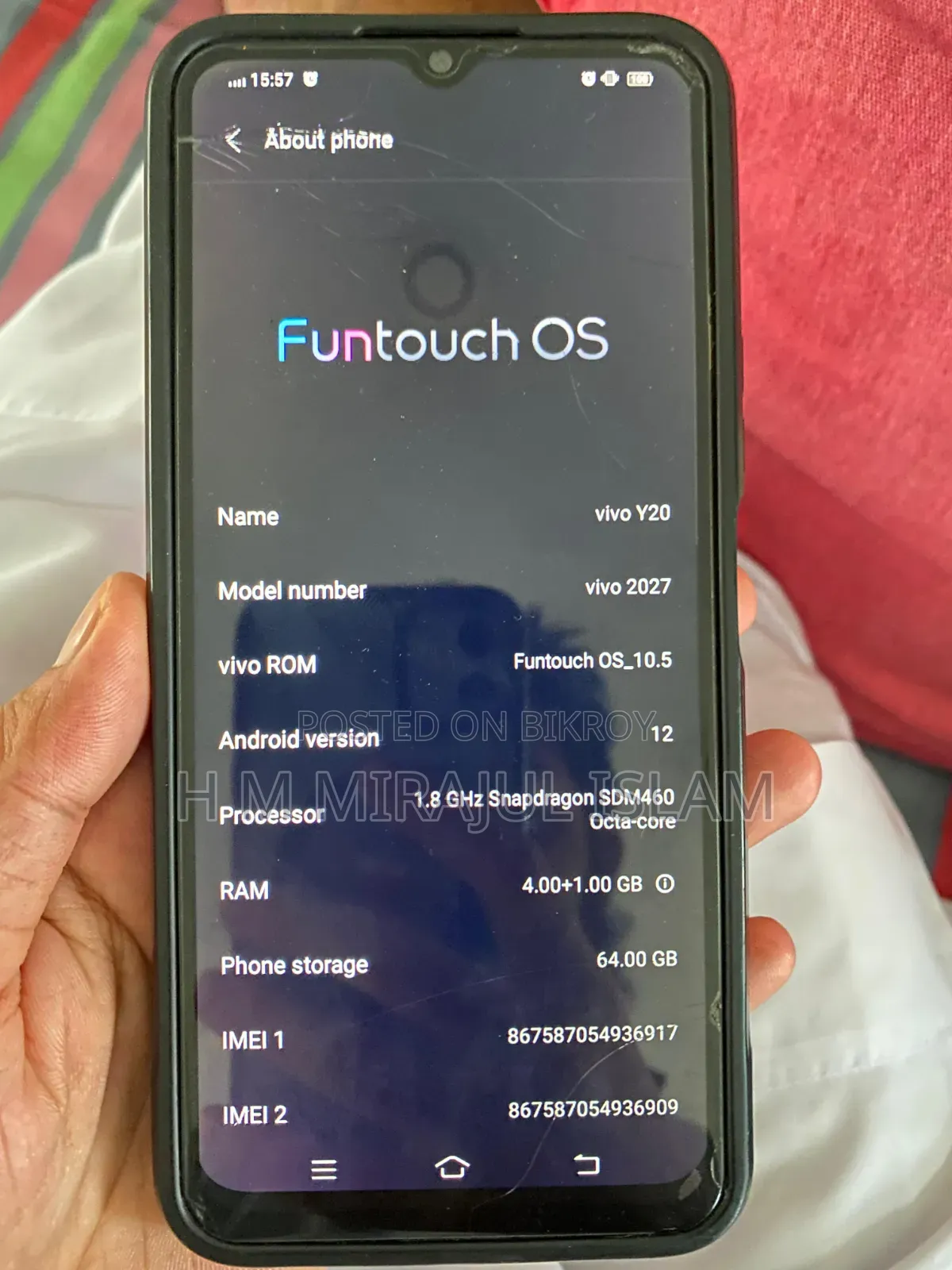 Vivo Y20 64 GB Blue