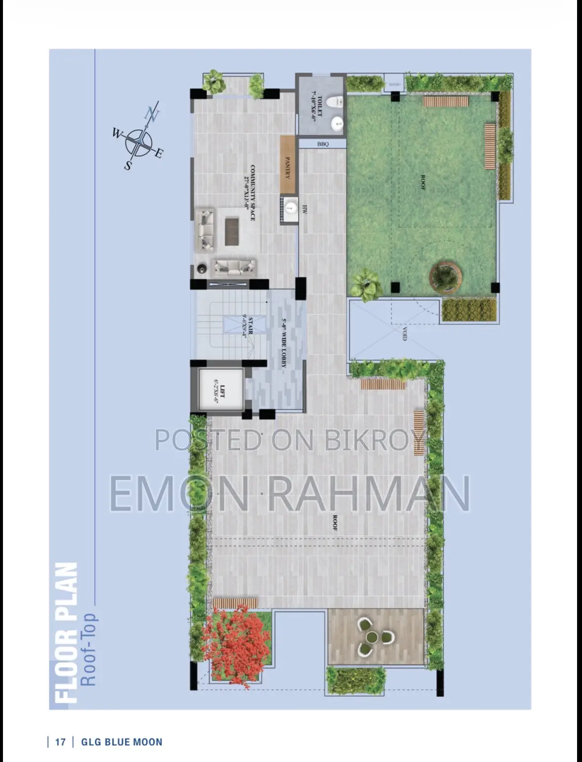 3bdrm Apartment in GLG Blue Moon, Mirpur for Sale