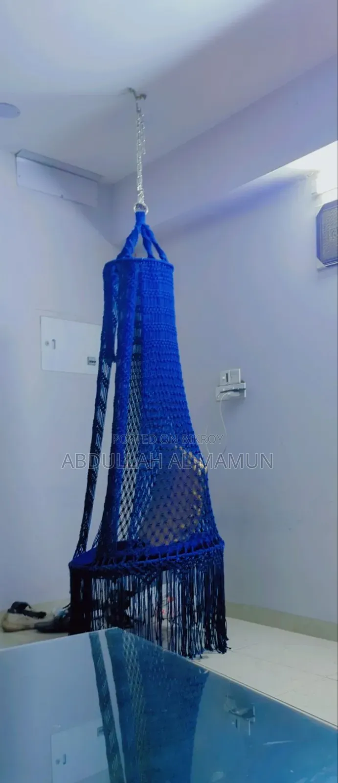 Macrame Hammock Woven Rope Swing Hanging C