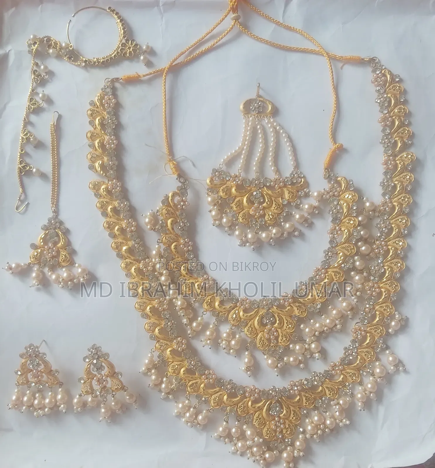 Plated Gold Necklace Set Colour Guaranteed