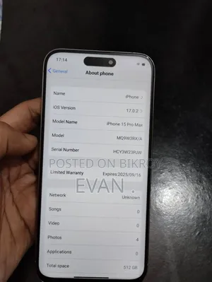 New Apple iPhone 15 Pro Max 512 GB Gray