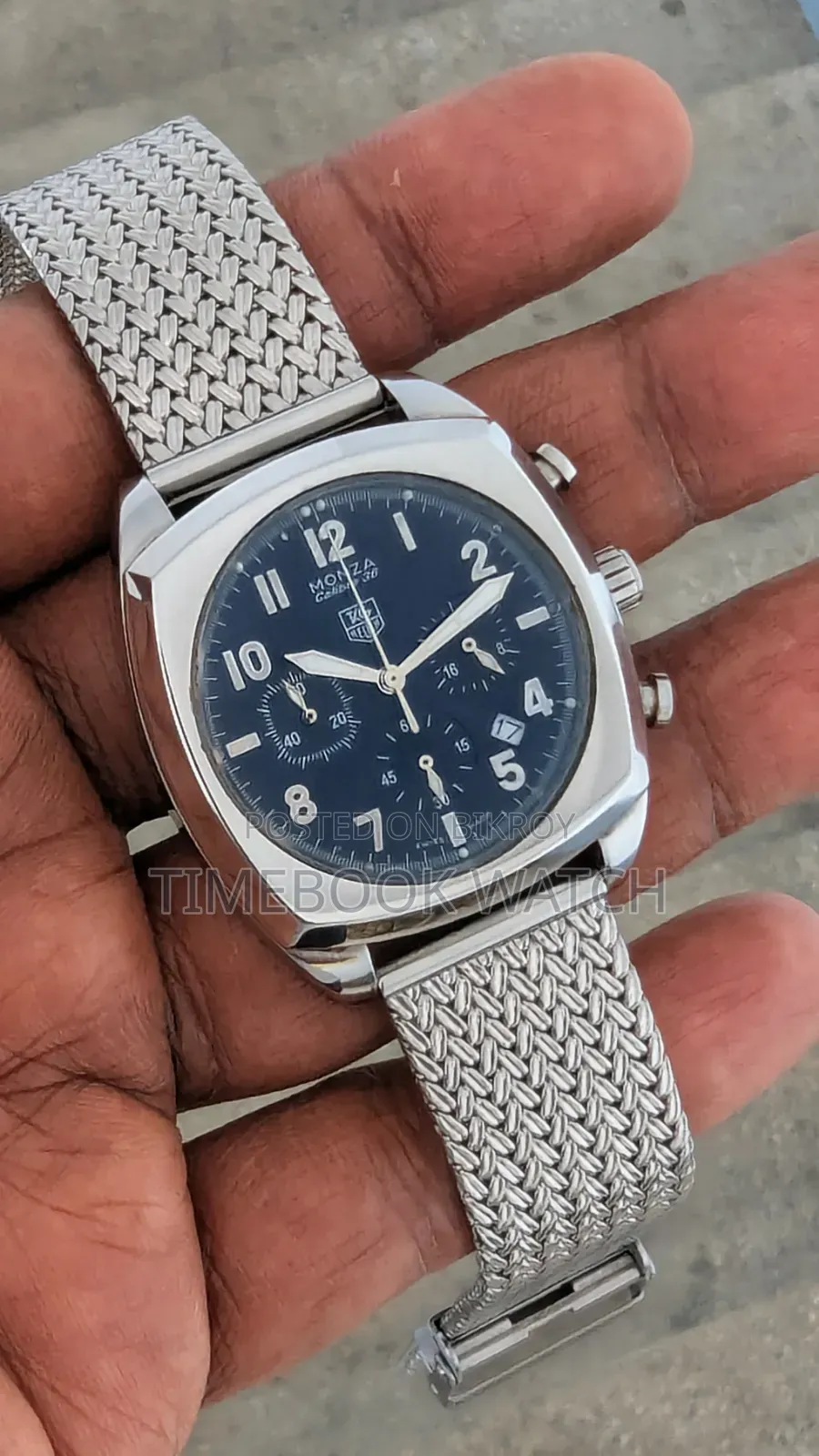 Tag Heuer Monaco Watch From Italy All as Metal