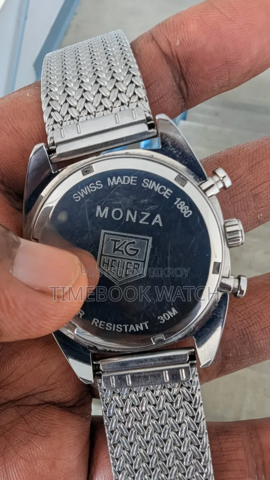 Tag Heuer Monaco Watch From Italy All as Metal