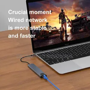 8-in-1 Gigabit RJ45 Type-C Hub with HDMI, 87W PD, USB 3.0, SD/TF