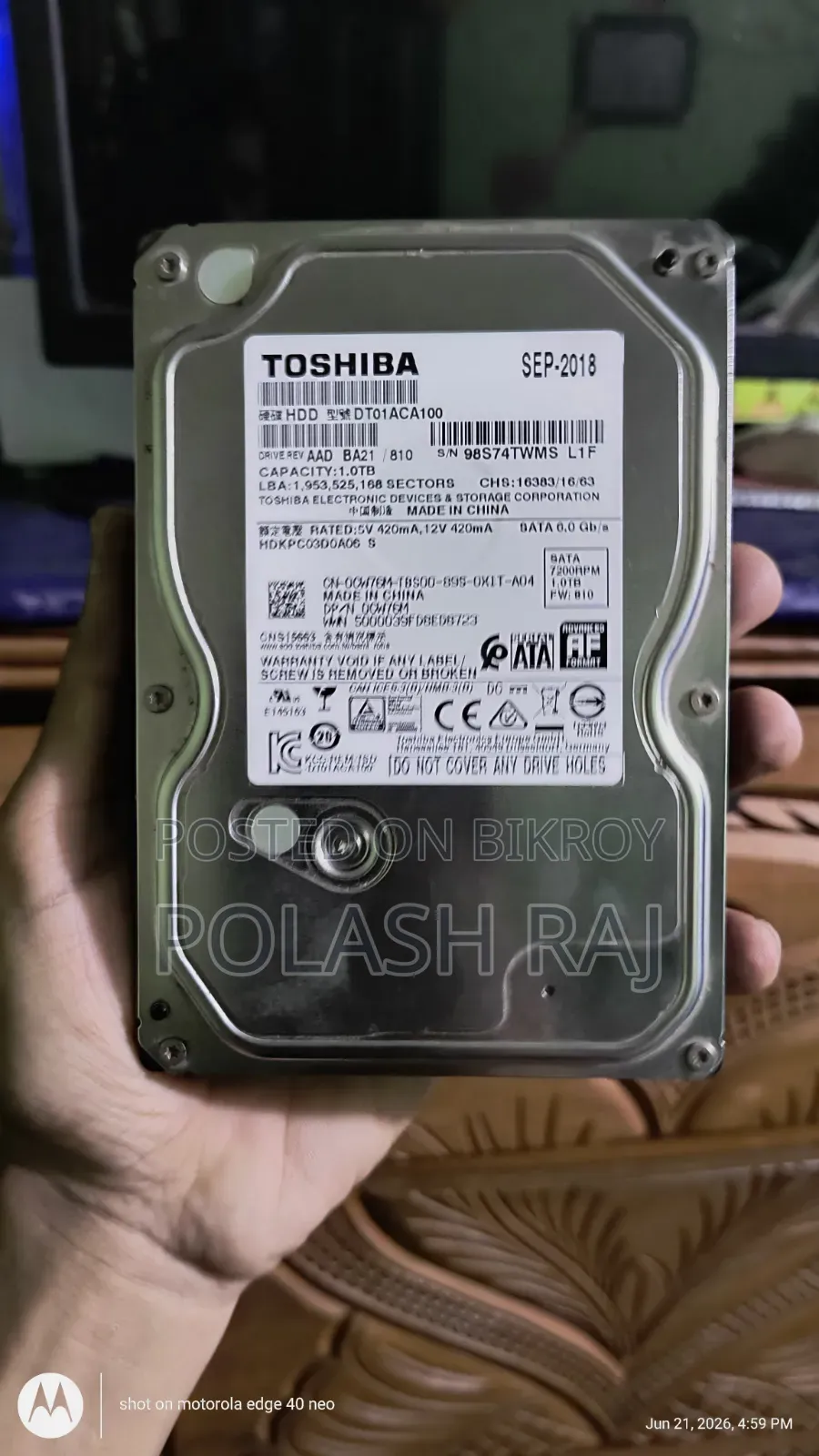 Toshiba Hard Disk