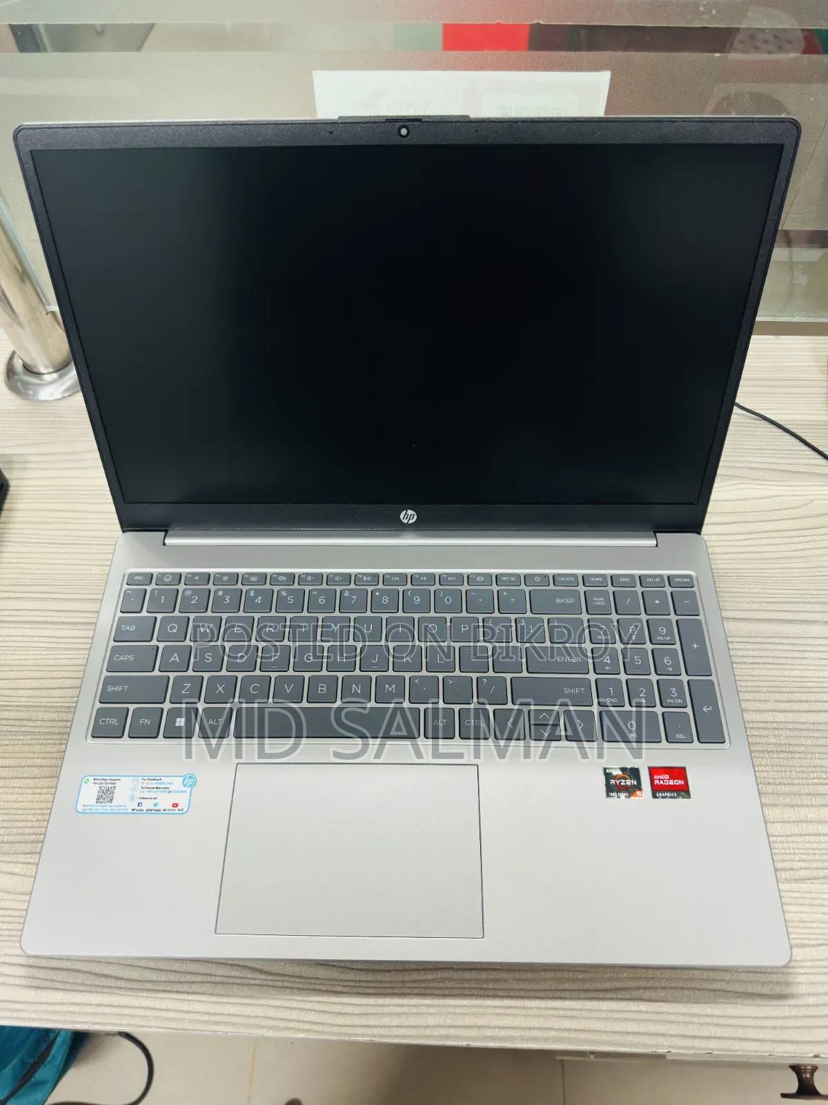 New Laptop HP 16GB AMD Ryzen 5 SSD 512GB