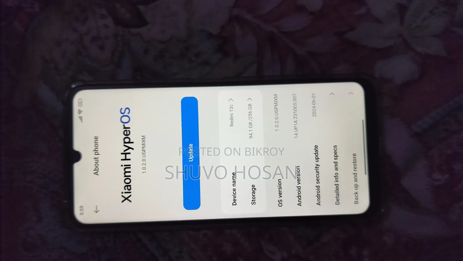 শাওমি রেডমি ১৩সি ২৫৬ জিবি ব্লু