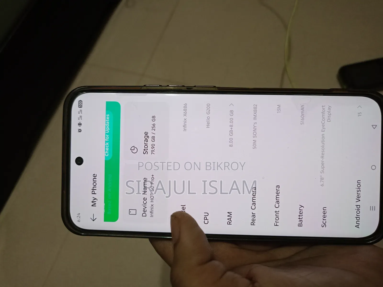 Infinix Hot 60 Pro+ 256 GB Black