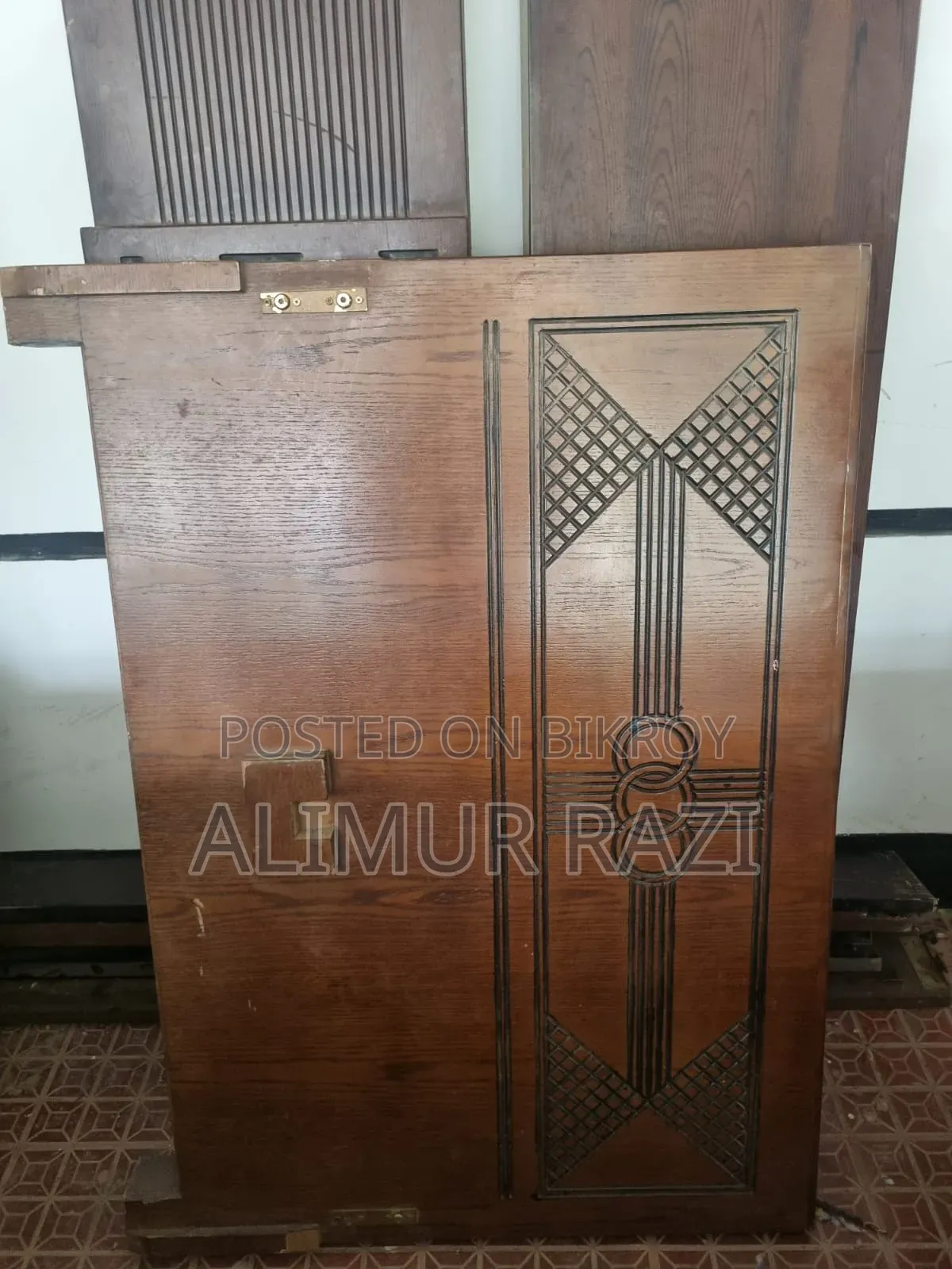 One Single and One Double Wooden Bed for Sale