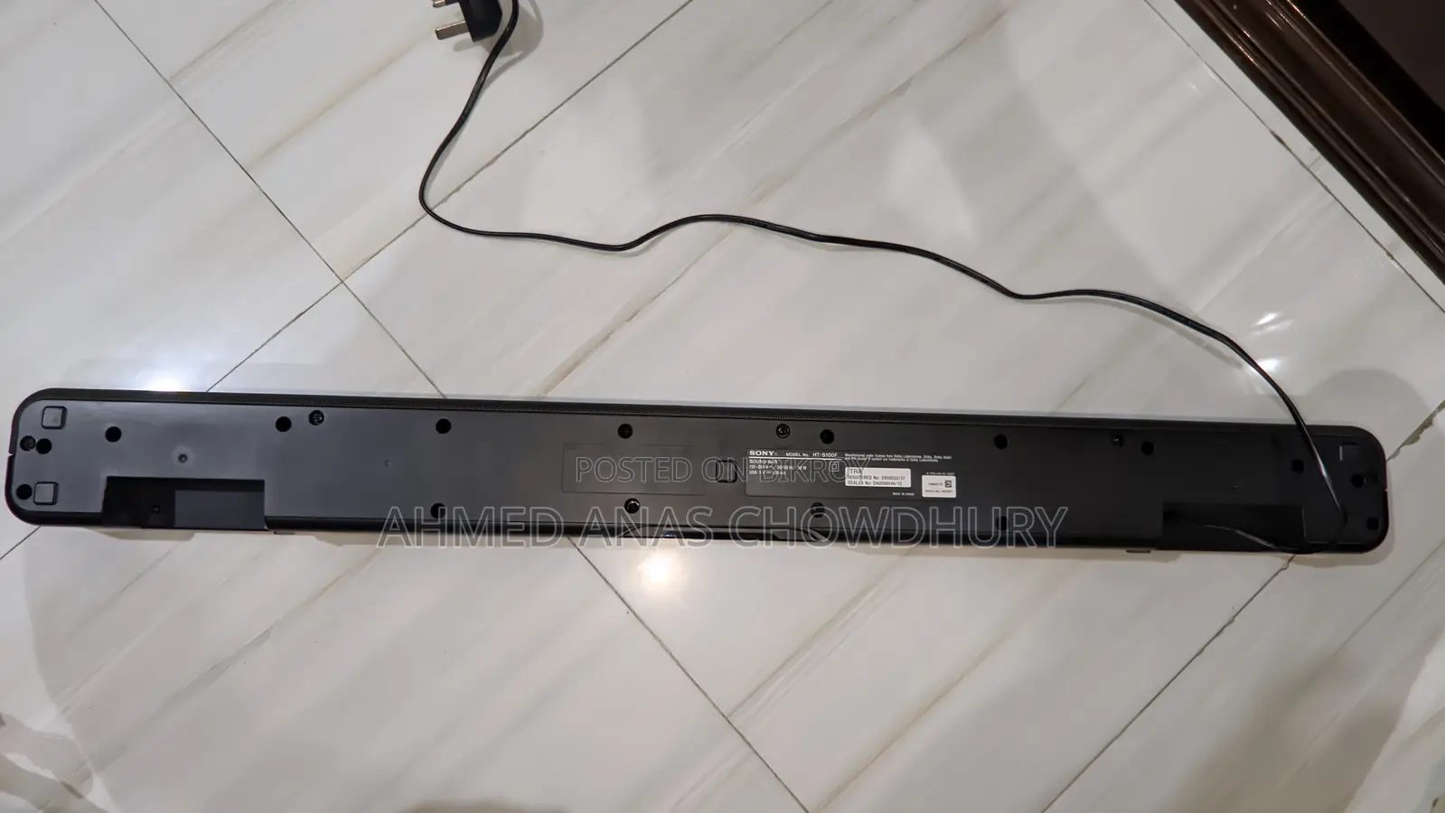 Sony Ht-S100f Bluetooth Soundbar
