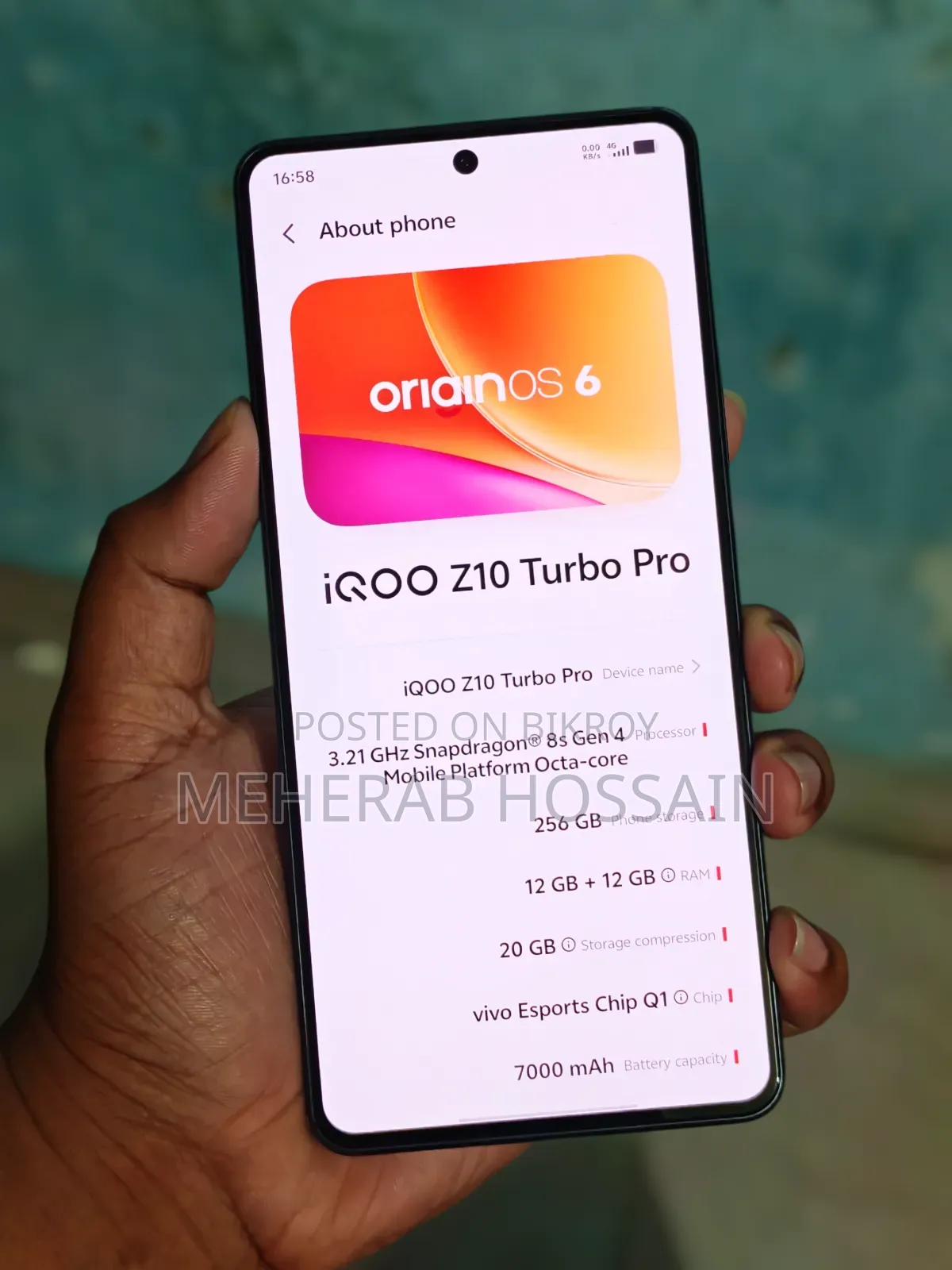 Vivo iQOO Z10 Turbo Pro 256 GB Black