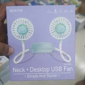 Portable Neck and Desktop Usb Fan (Dd 5583)