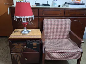 Sofa-Chair Bedside Table With Lamp