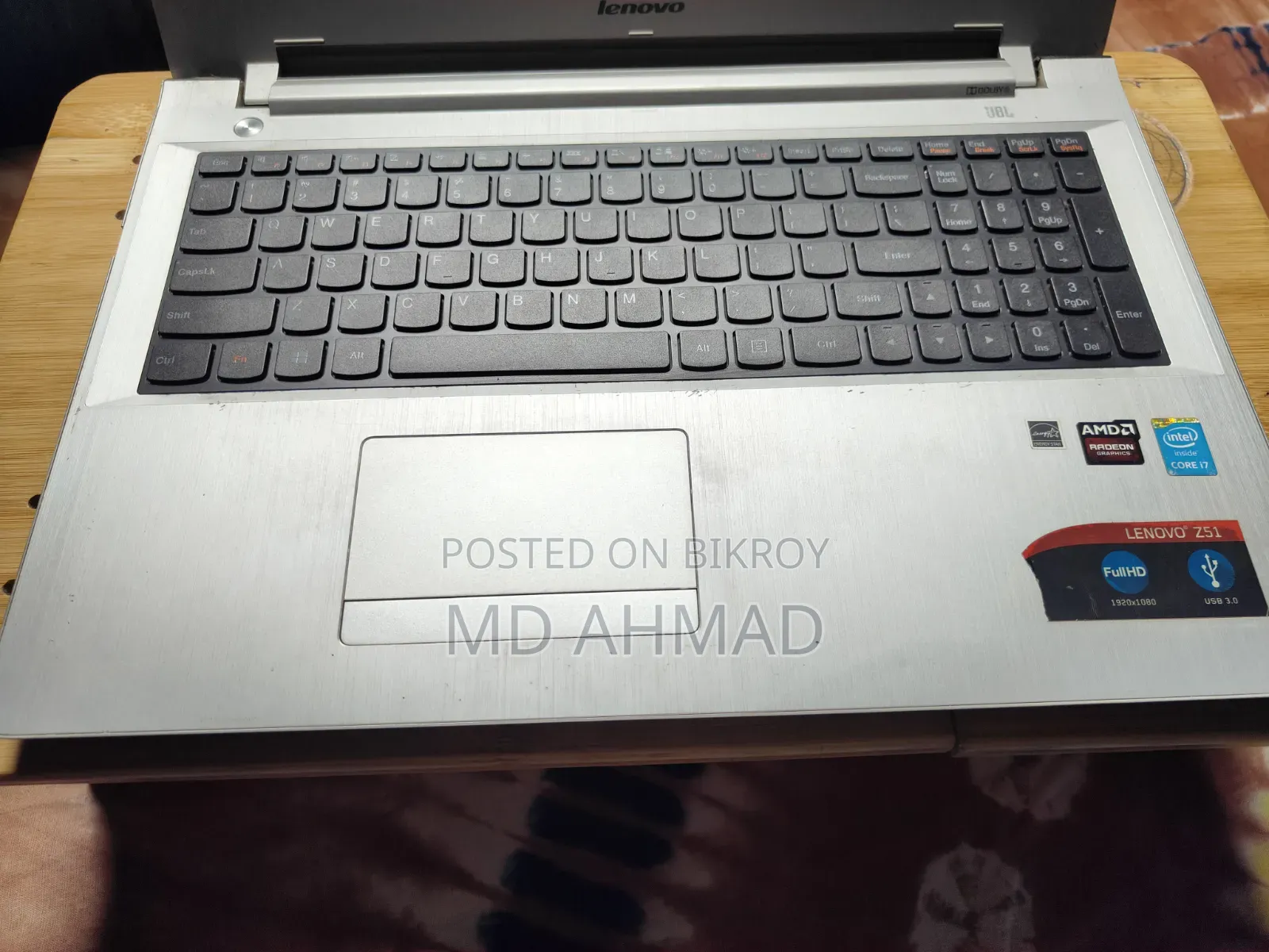 Laptop Lenovo 8GB Intel Core i7 SSD 256GB