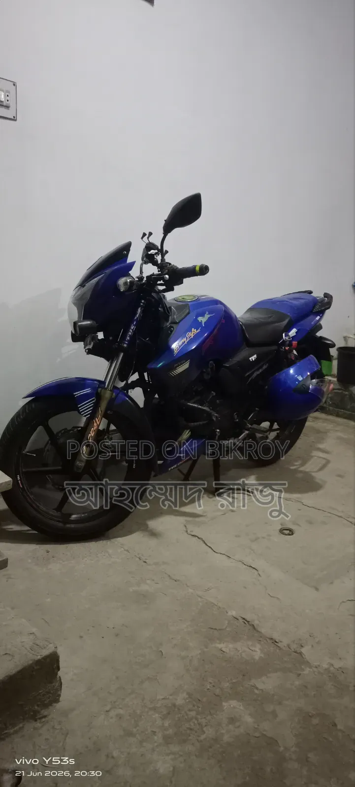 TVS Apache RTR 160 2V 2019 Blue