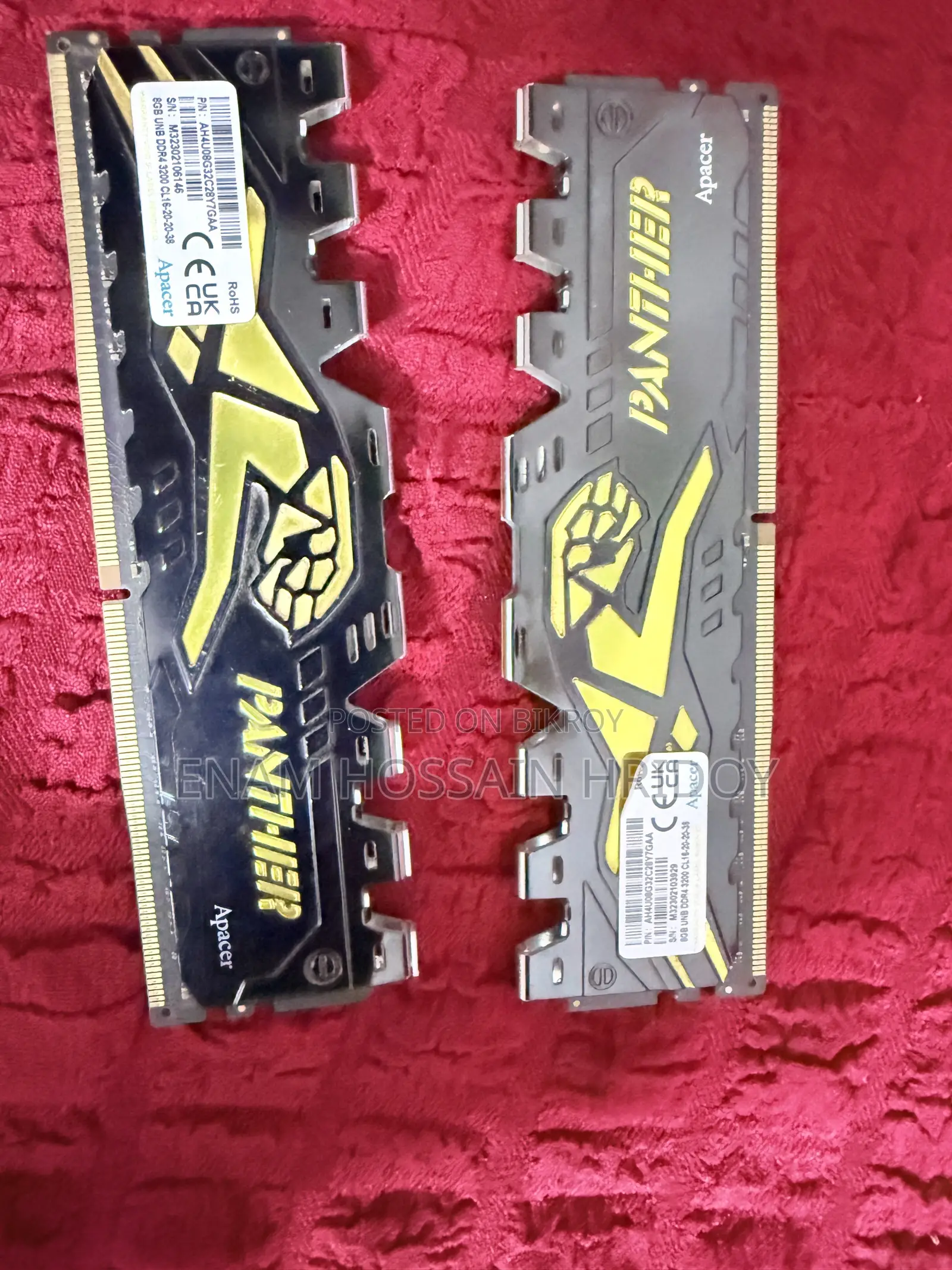 Apacer Panther 8*2 Ram DDR 4