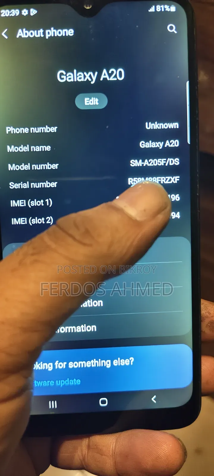 Samsung Galaxy A20 32 GB Blue