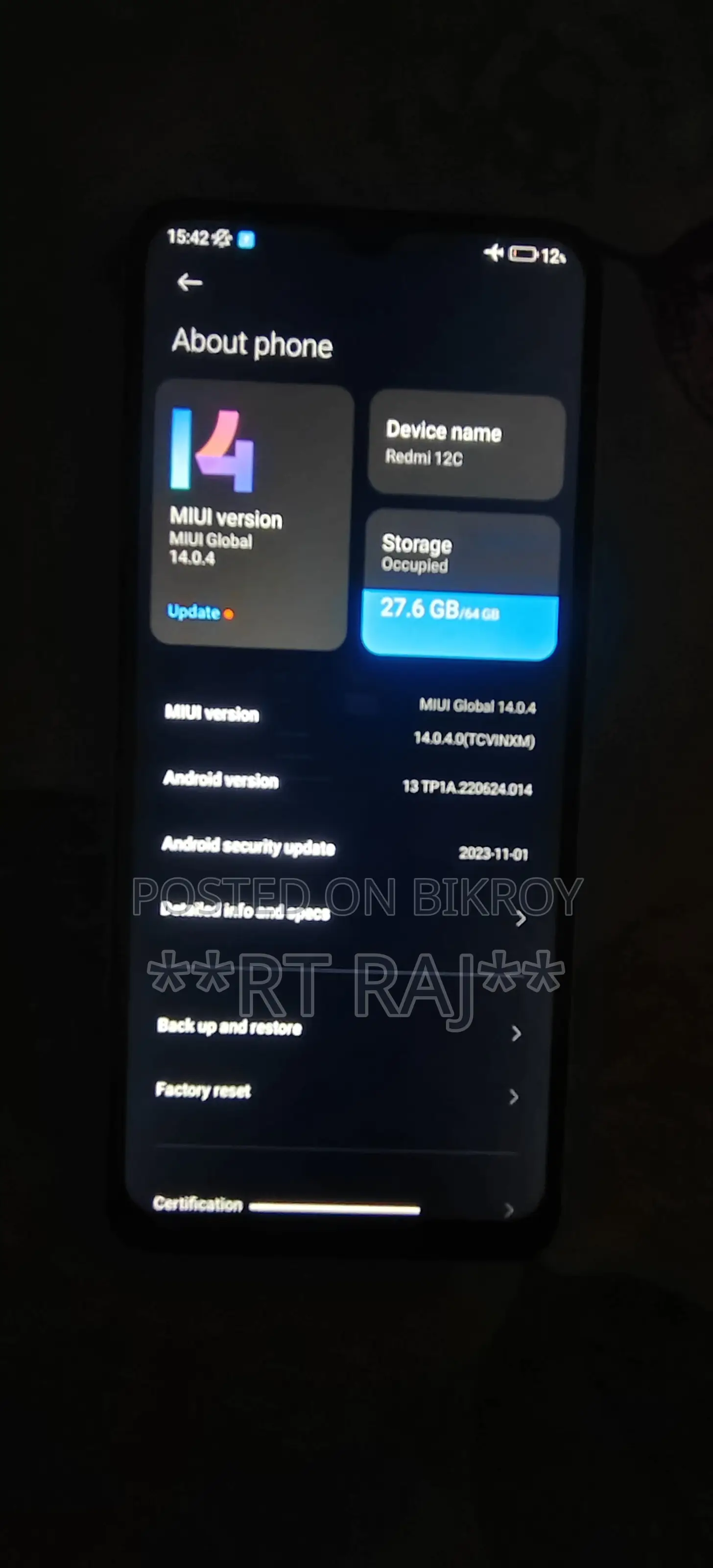 Xiaomi Redmi 12C 64 GB Green